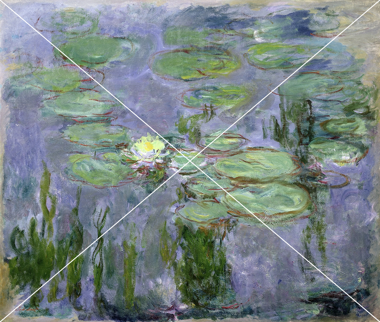 Claude Monet x gid created with the grid drawing tool