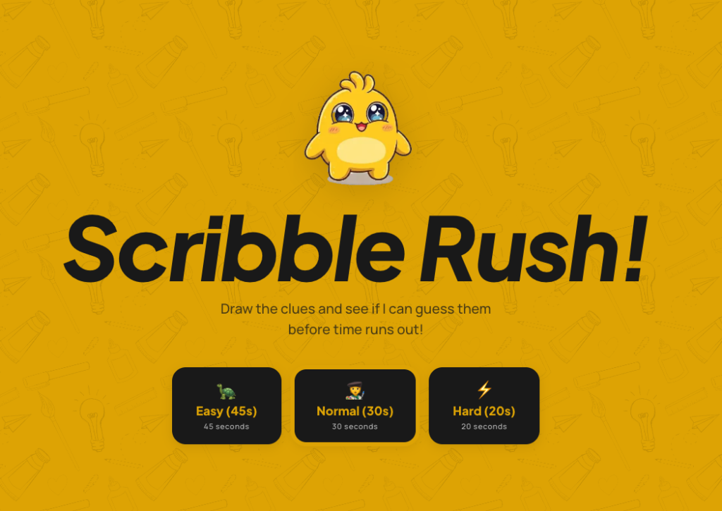 Scribble Rush! Timed drawing game